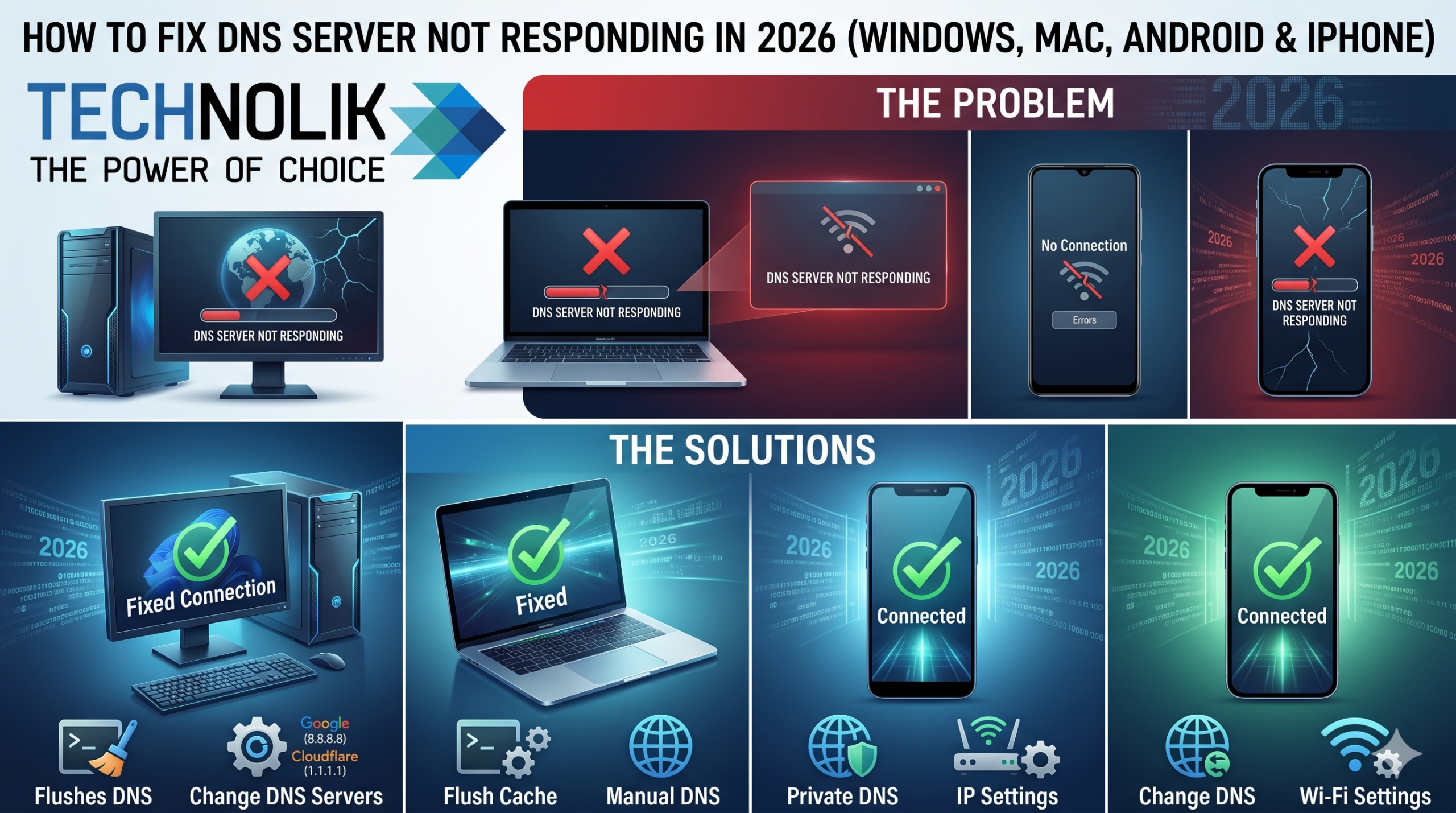 How to Fix DNS Server Not Responding